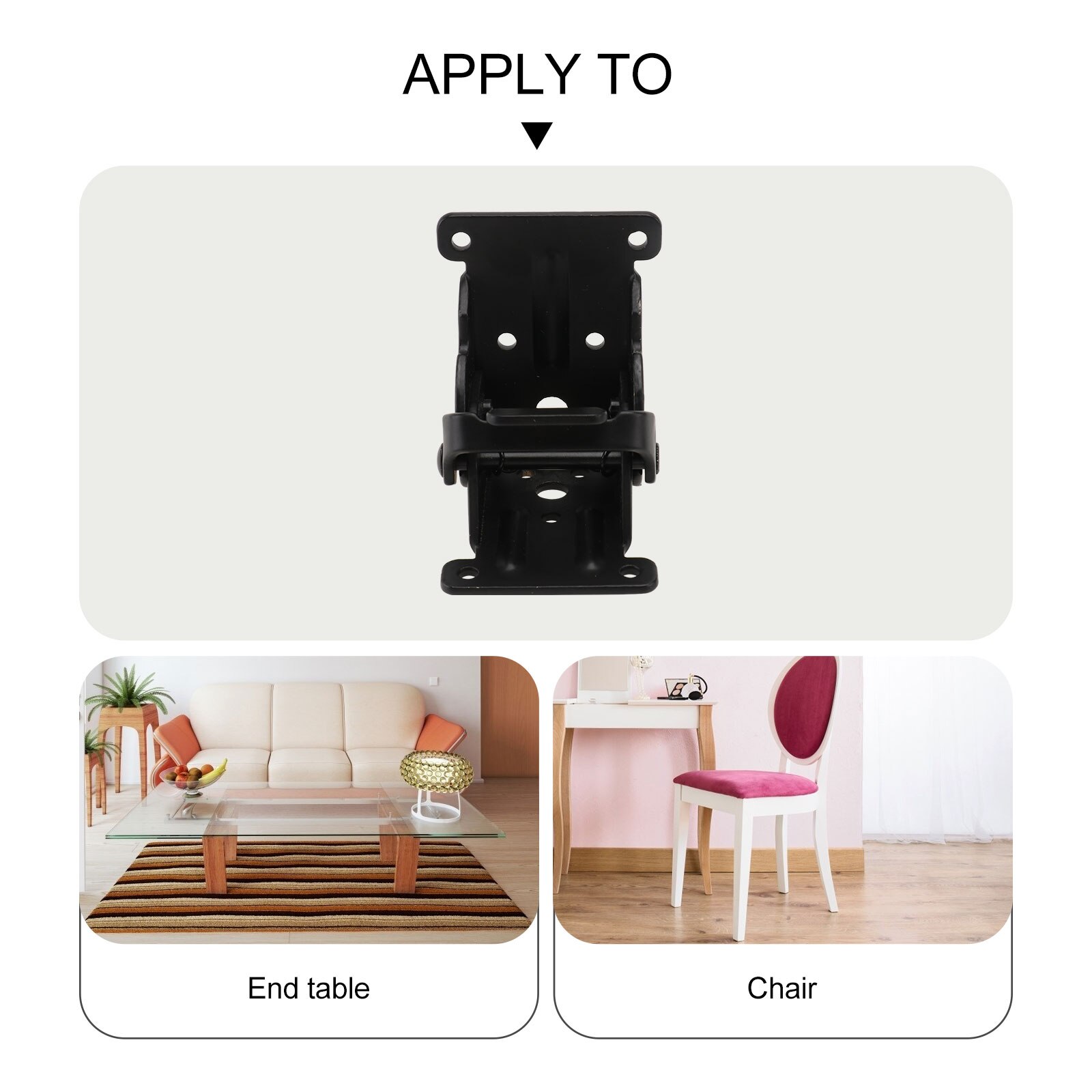 2pcs Furniture Spring Hinges Folding Hinges Home Table Leg Folding Hinges