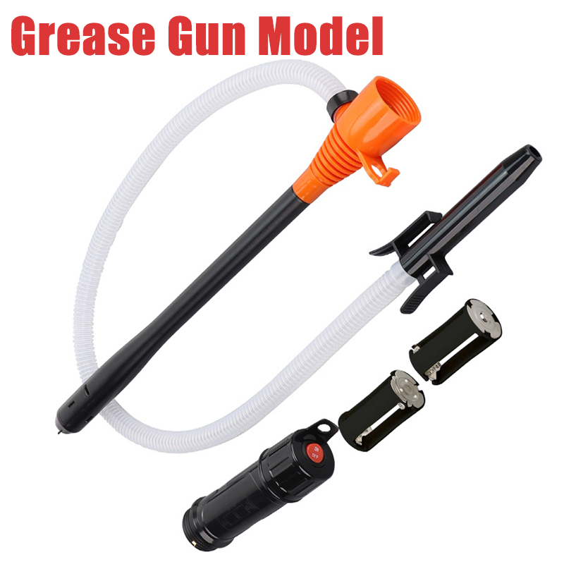 EAFC Car Transfer Pump Battery Powered Fuel Oil Pump Control Nozzle Portable Handheld Liquid Transfer Pump For Gas Diesel Pump: WHITE