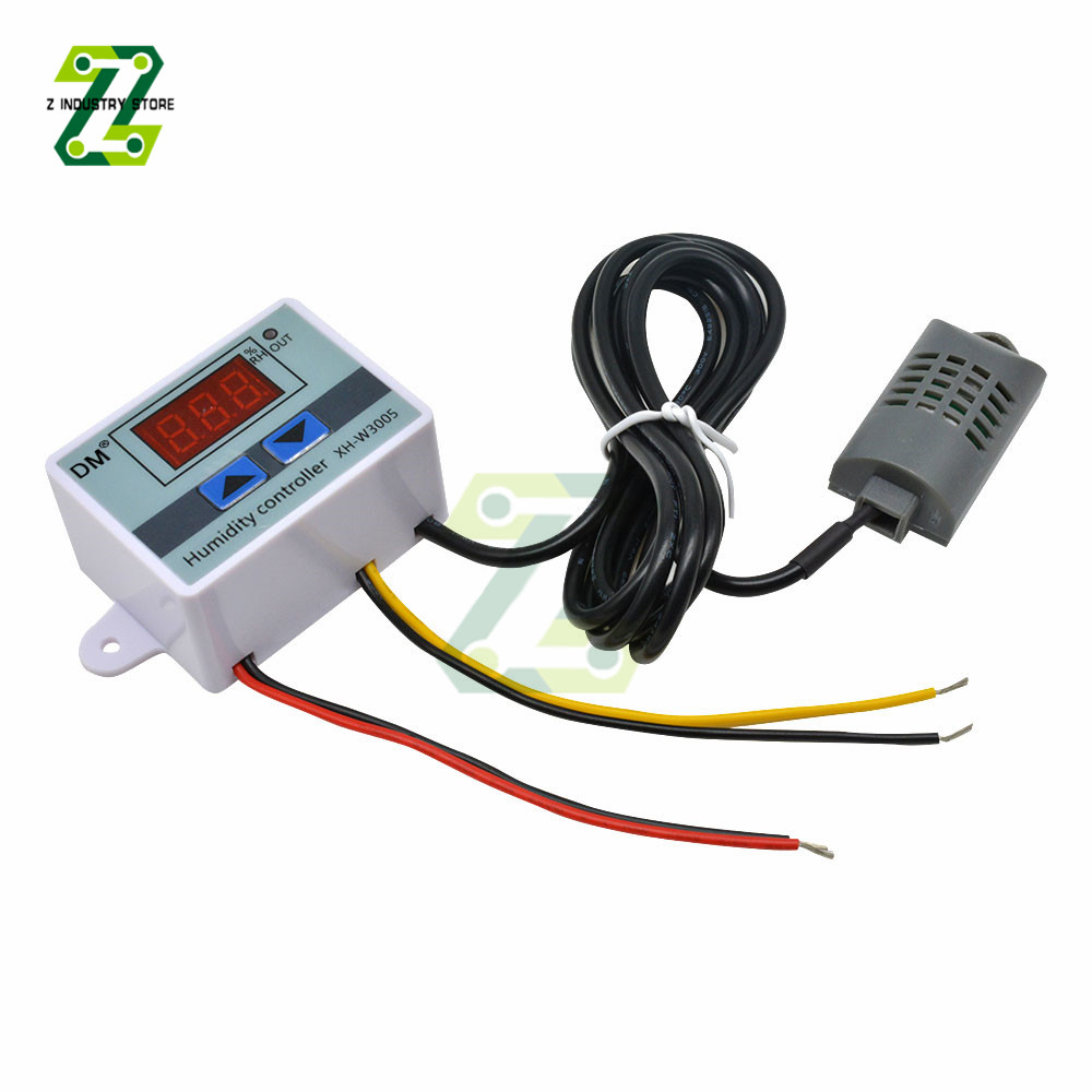 Controlador de higrómetro y medidor de humedad Digital, XH-W3005, relé de 12V, 24V, CA de 110V-220V, regulador, Sensor de humedad, W3005