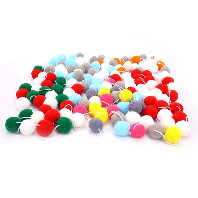 30pcs DIY Wool Felt Balls Round Poms DIY Handmade Craft Supplies for kindergarten Home room decor balls of wool Wall Ornament