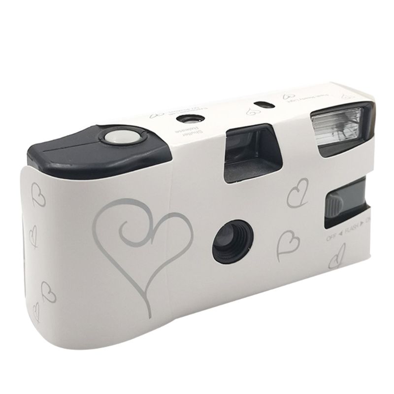 27 Photos Power Flash Single Use One Time Disposable Film Camera Party