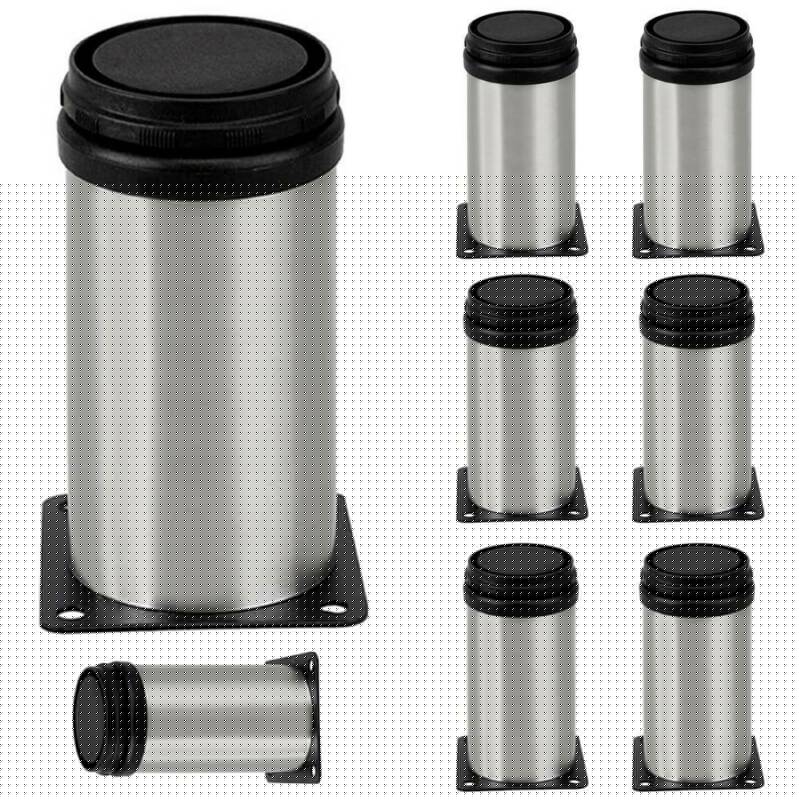 4Pcs Stainless Steel Legs Sofa Leg Kitchen Cabinet Furnit-ure-Feet Base Home Tool