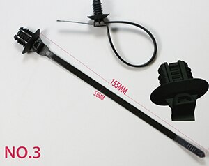20 Pcs Nylon Black Car Auto Cable Strap Push Mount Wire Tie Retainer Clip Clamp cable ties: 170STB2