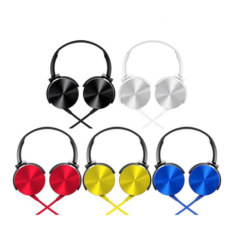 Headphones Stereo Hi-Fi Headset Built-in Mic for Smart Phones PC Laptop