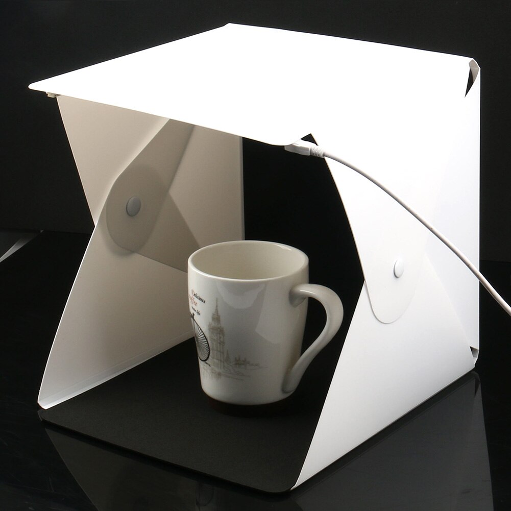 Mini Vouwen Studio Diffuse Soft Box Lightbox Met Led Licht Fotografie Achtergrond Fotostudio SGA998