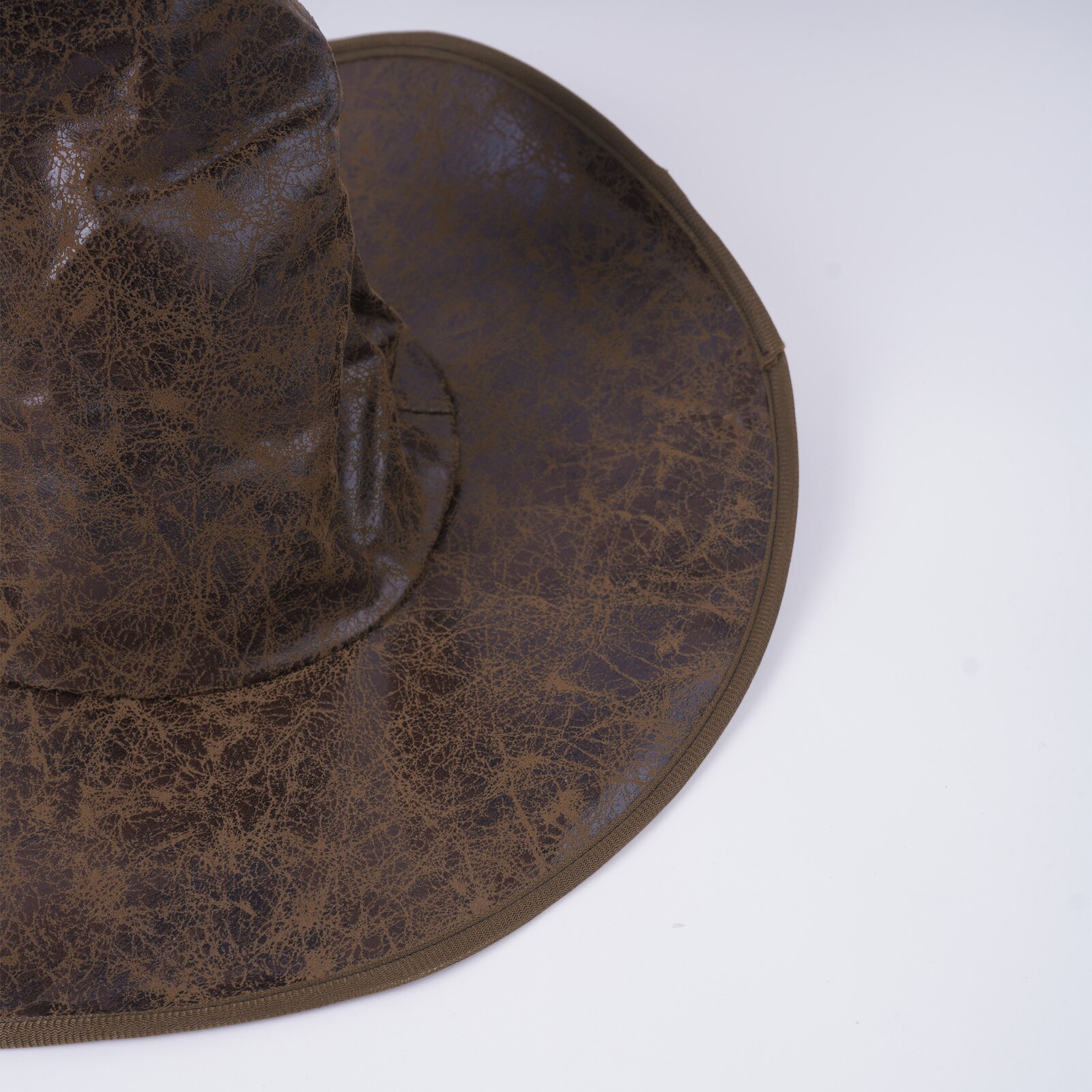 Chapeau de sorcière en Faux cuir pour homme et femme, chapeau de sorcière, pointu, , automne et hiver