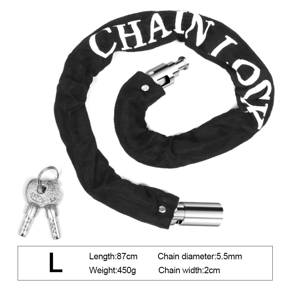 Bike Chain Lock Outdoor Bike Protector Cycling Chain Lock Safe Anti-Theft Bicycle Chain Lock For Motorcycle Lock