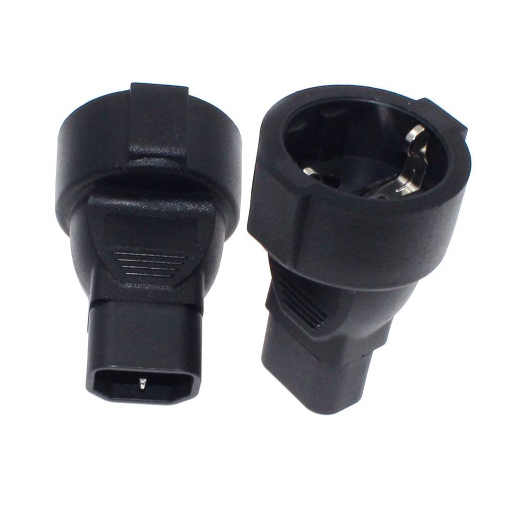 C14-EU Socket IEC320 C14 TO Eu Euro Socket IEC 320 C14 to CEE 7/7 European Female AC Power UPS/PDU Power Lead Adapter*