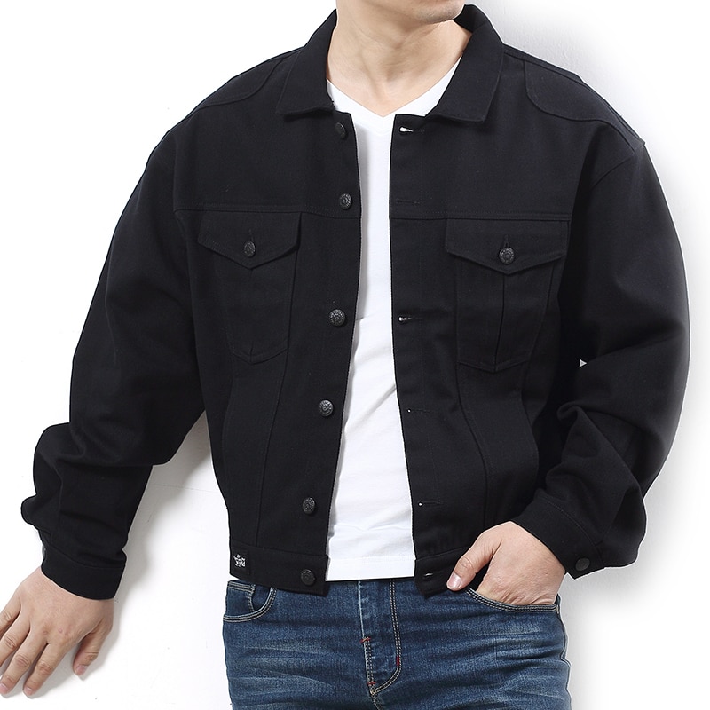 Plus size 10xl 9xl 8xl 7xl 6xl 5xl 4xl 3xl vårklassiska denimmärke kläder fritidskläder män jean jacka kappa manlig student