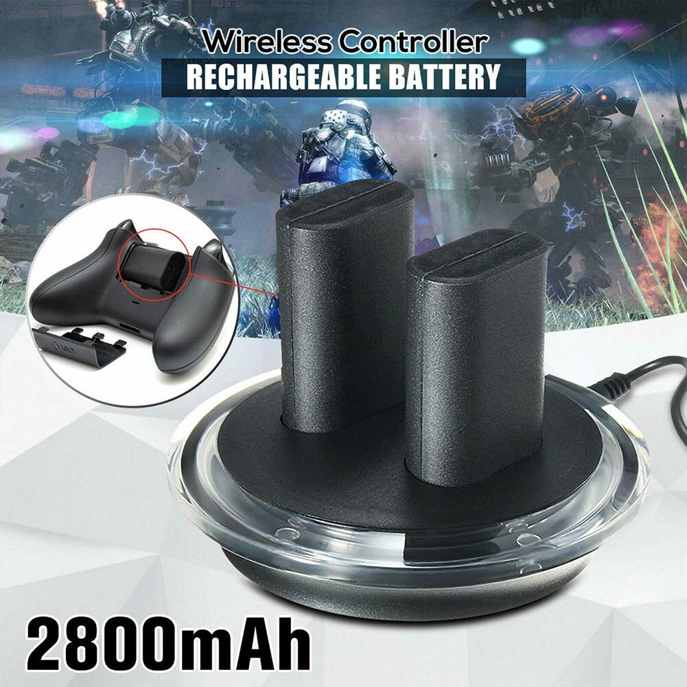 Dual Ladung Dock Bahnhof Regler Akku für Xbox eins Griff ND998