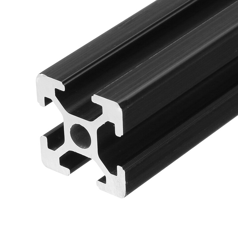 1 st Lengte 600mm Zwart Geanodiseerd T-Slot Aluminium Profielen Extrusie Frame Voor CNC