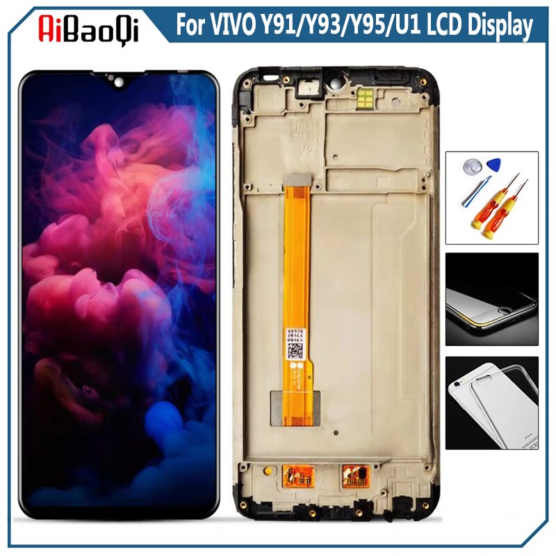 Original For VIVO Y91C/Y93/Y95 LCD Display Screen Touch Digitizer Assembly For 6.2‘’ VIVO U1/Y91i/Y93st/Y91 With Frame Replace