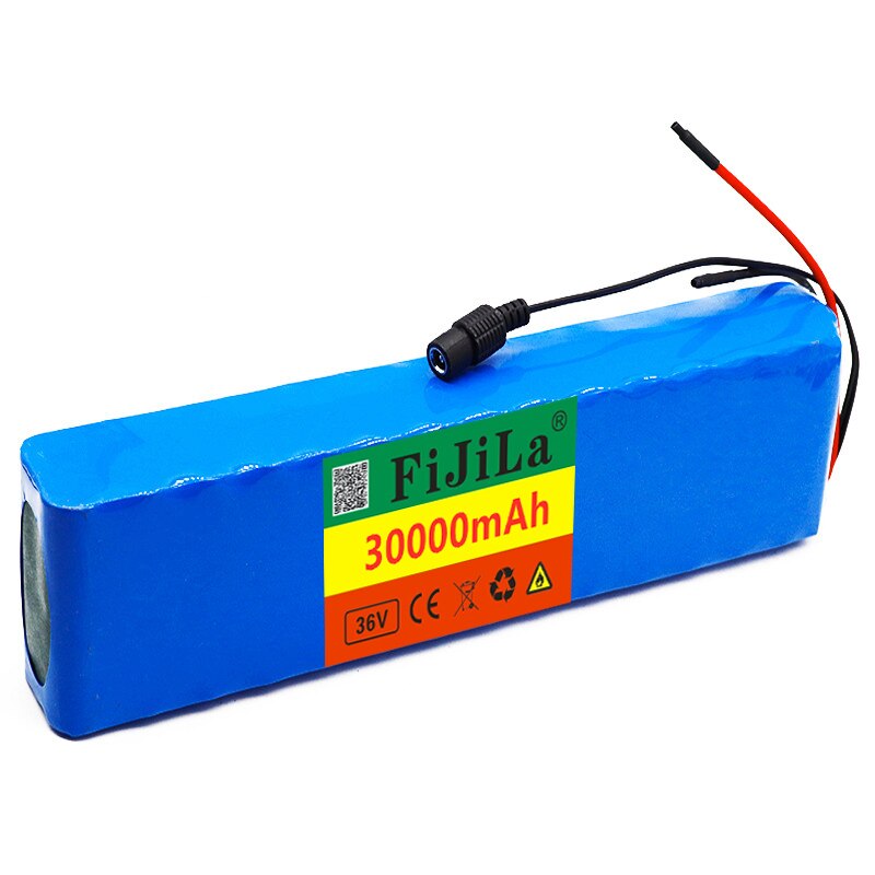 10 s 2p 36v 30ah batteri ebike batteripaket 18650 li- jonbatteri 500w hög effekt och kapacitet 42v motorcykel skoter med laddare