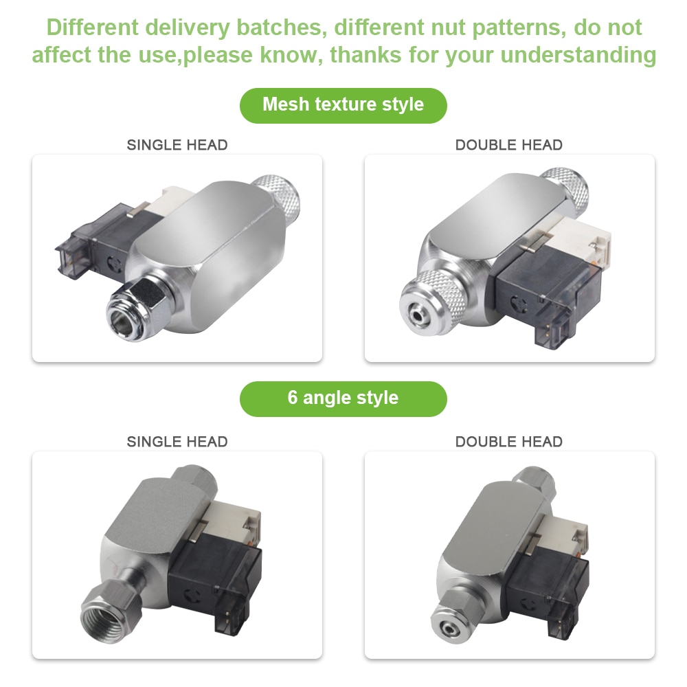 Magnetische Co2 Aquarium Solenoid Geruisloze Single/Dual Head Valve Lage Temp Regulator Cilinder Overdrukventiel Co2 Apparatuur