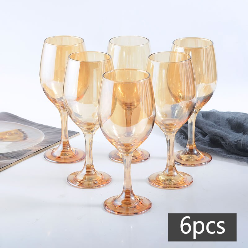 Wine Glass Gold Painting Goblet Glasses Champagne Flutes Cups Home Party Wedding Cocktail Glasses Juice Cup