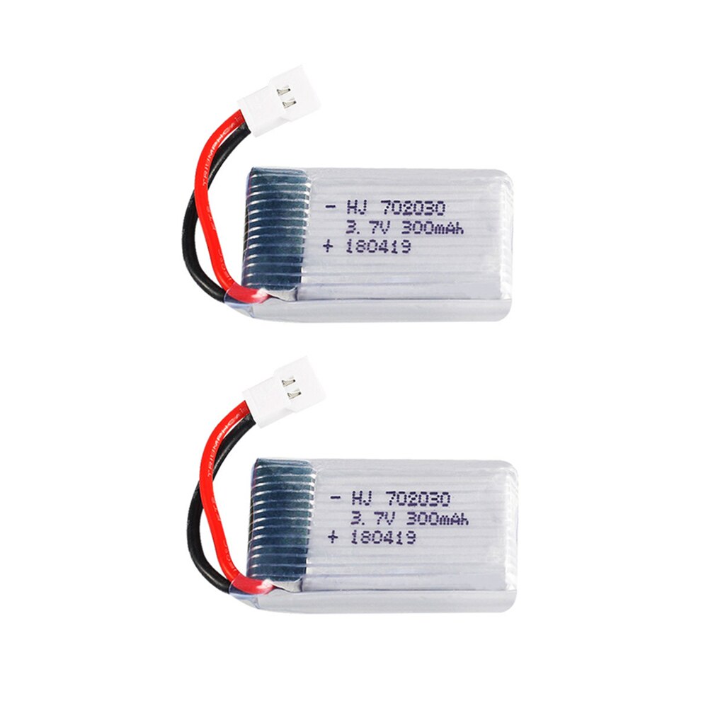 3.7V 300mAH Lipo Battery With Charger For Udi U816 U830 F180 E55 FQ777 FQ17W Hubsan H107 Syma X11C FY530 RC Drone Battery: 2pcs