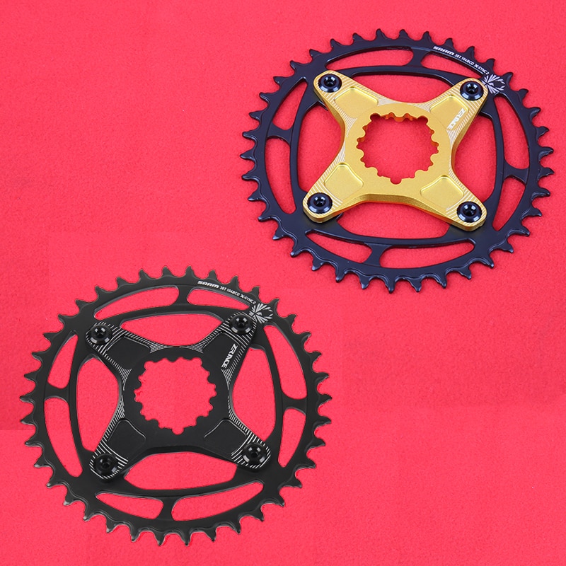 Cadena de acero SRAM EAGLE 34T 38T 104 BCD con adaptador de montaje directo ZRACE para corona de bicicleta de montaña MTB de 12 velocidades 6mm offset