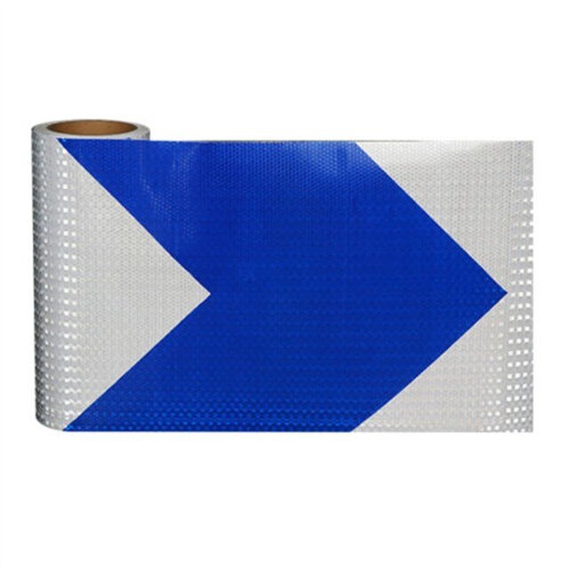 Parts Car Sticker Reflective Replacement Warning 5CM*300CM Adhesive Tape: White Blue