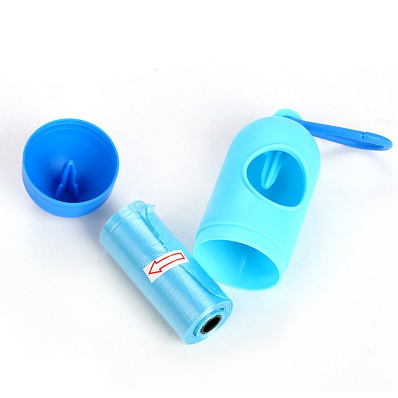 Newly Pet Garbage Bag Storage Box Case Clean Waste Stool Carrier Holder Durable Pill Shape FIF66