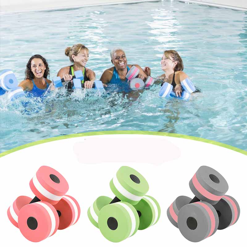 Classic 2 Stuks Foam Aqua Dumbbells Aquatic Oefening Fitness Halters Voor Water Aerobics Watering Sport Accessaries Levert