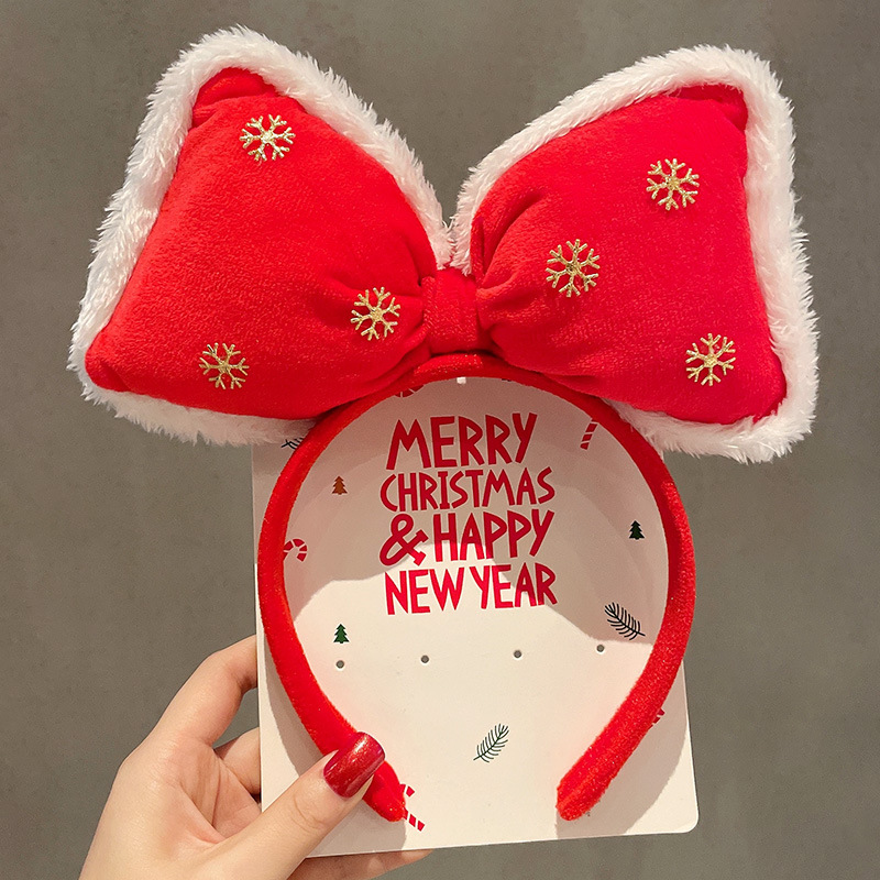 Adorable gorro navideño, disfraz de vacaciones, diadema para niños y adultos, pequeño, accesorio para fotografía, estilo dulce y fresco 2026: verde