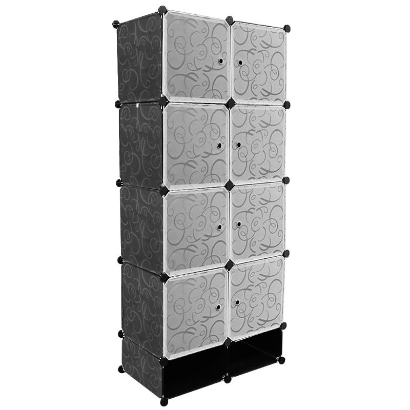 Assembly Locker Clothes Cabinet Wardrobe Closets Detachable Plastic Wardrobe Bedroom Storage Box Organizer Home Furniture HWC: Default Title