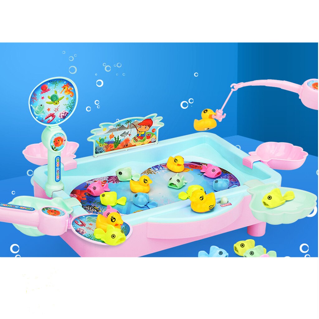 22- teiliges magnetisches angelspielzeug für babys – lustiges elektrisches musik-fischbecken zur förderung der entwicklung