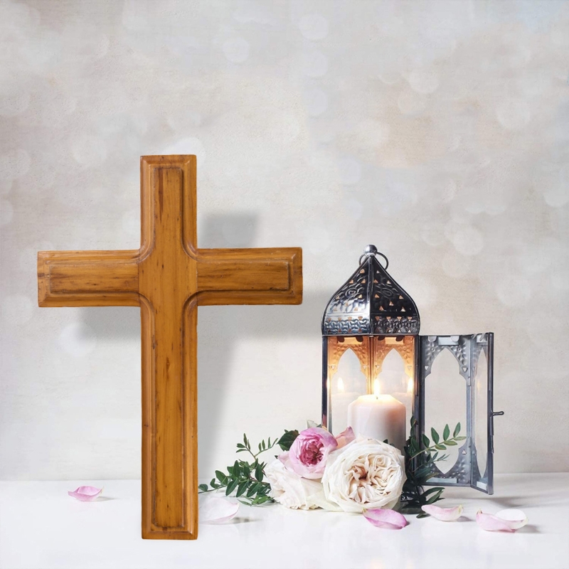 Houten Kruis Ornamenten Christus Muur Opknoping Tafel Cross Voor Thuis Altaar Kapel Kerk Decoratie Christelijke Ambachten 10