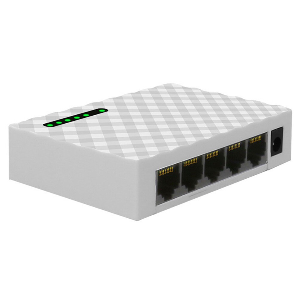 LAN Fast Desktop Switch 1000Mbps Ethernet HUB Shunt RJ45 Network Gigabit 5 Port for Office Caring Computer Supplies