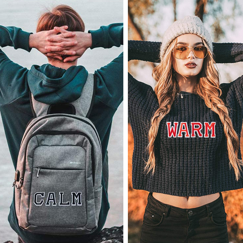 Parches para planchar con letras bordadas azules Para Ropa Mochila Parches Para Naszywki Letras alfabeto coser Bordadas Adhesivas Ropa