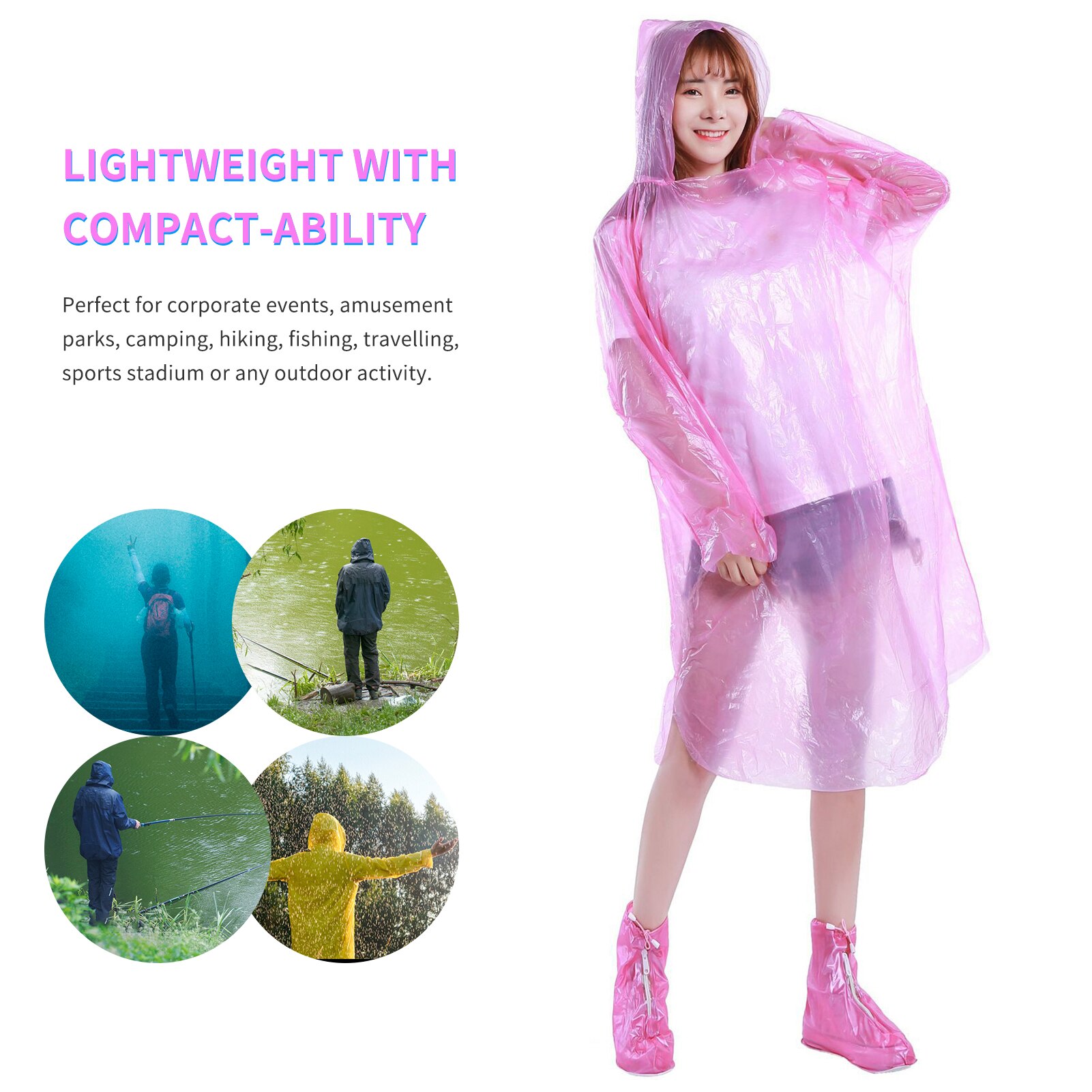 Raincoat Women Men Impermeable Waterproof Raincoat Tourism Outdoor Hiking Rain Poncho Raincoat Hooded Disposable Rain Coat