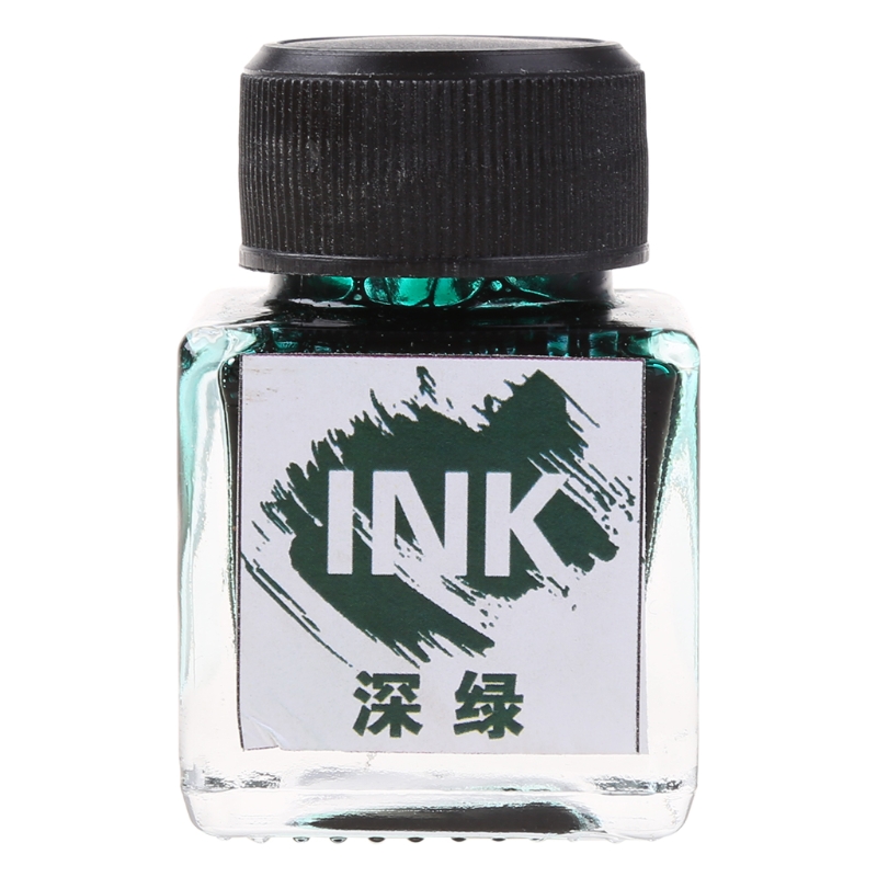 25ml Bottled Glass Smooth Writing Fountain Pen Ink Refill School Student Stationery Office Supplies 11 Colors