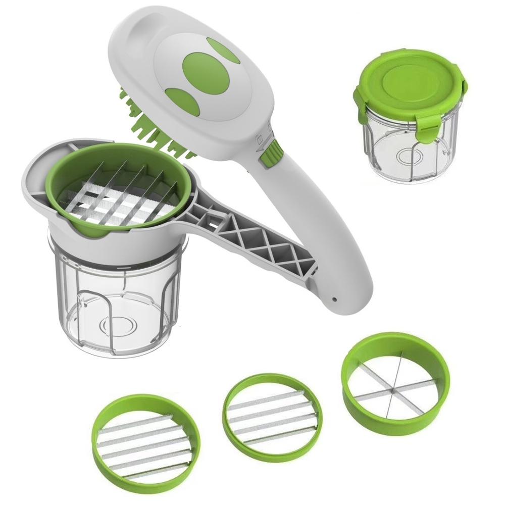 Quick Dicer Groentesnijder Rvs Chopper Mandoline Slicer Wortel Aardappel Cut Multifunctionele Groentesnijder Keuken