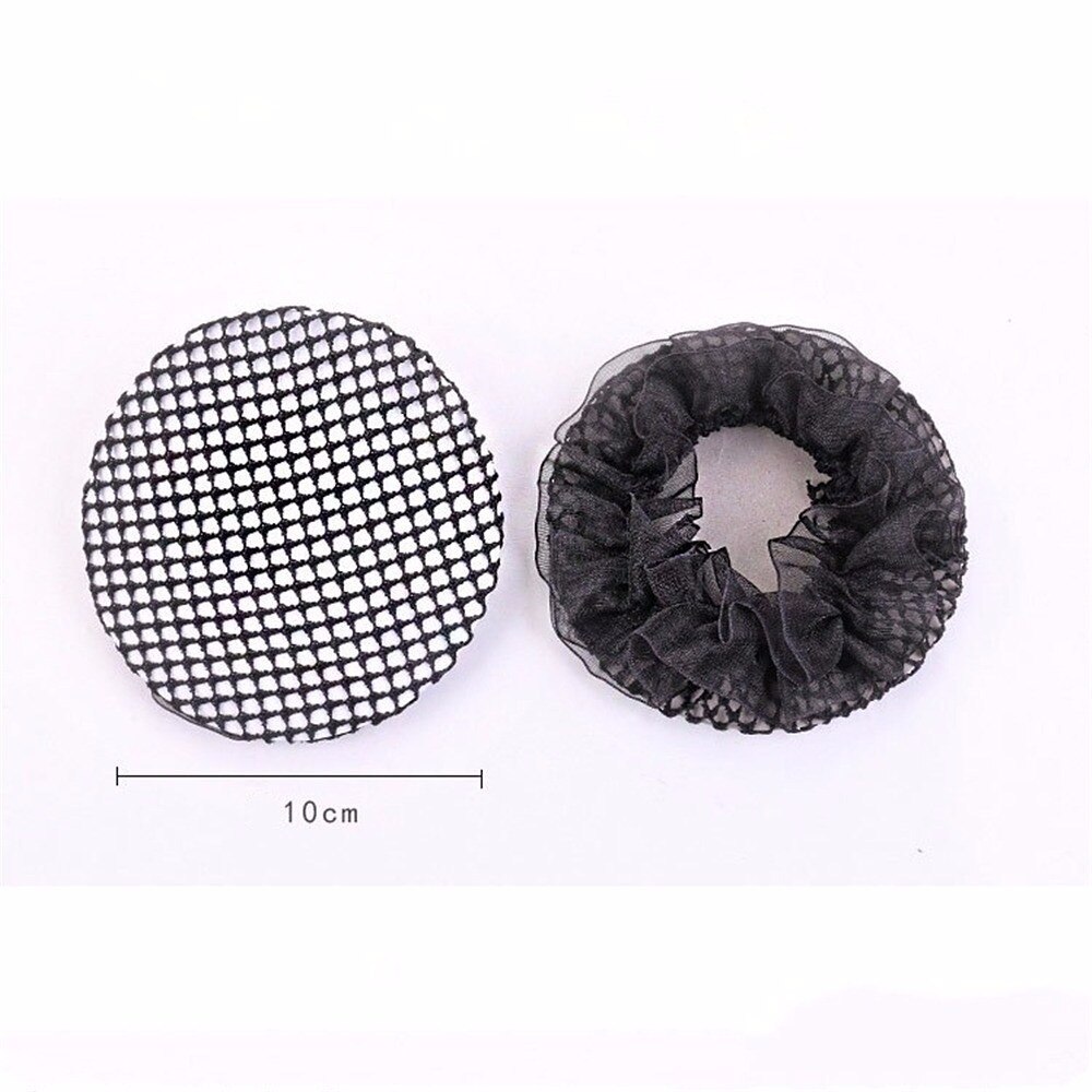 1pc Neue Mädchen Frauen Brötchen Abdeckung Snood Haarnetz Ballett tanzen skaten Häkeln Einfache Schwarz Haar Styling Zubehör Heiße