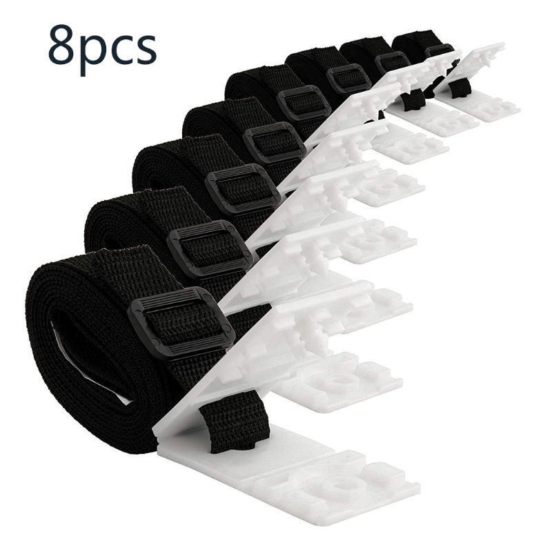 8 Pcs Universal Swimming Pool Cover Roller Attachment Straps Kit Outdoor Gear