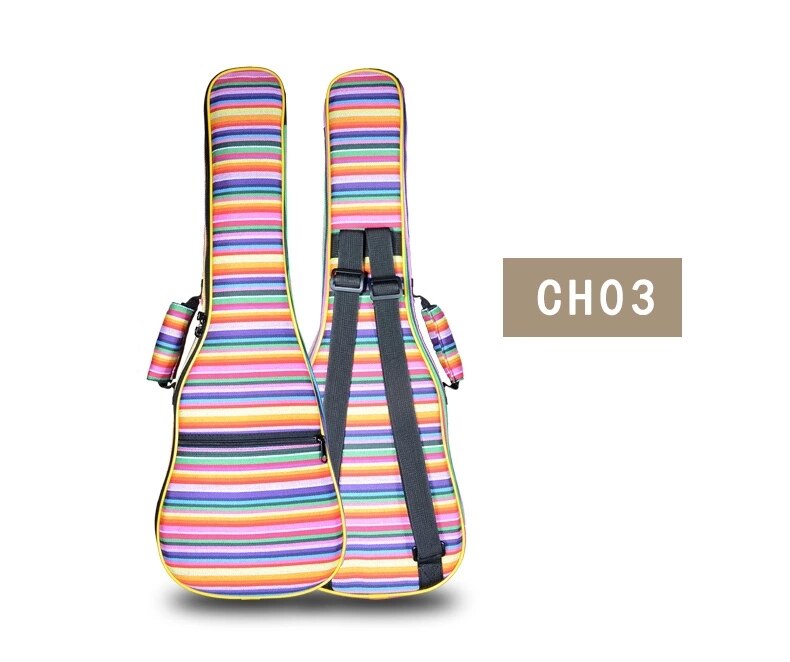 Bærbar slitesterk 21- tommers liten gitar sopran ukulele ryggsekk gig bag sak ukues myk uke dekke: Ch03