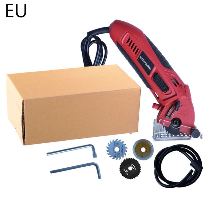 400W 3400RPM Electric Mini Hand Held Circular Saw Wood PVC Tube Cutting Machine X6HC