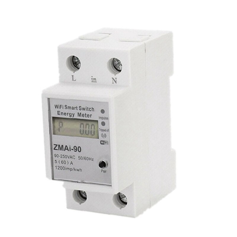 Wifi Smart Meter Switch Power Consumption Energy Monitoring Meter 110V 220V Smart Life/Tuya App Remote Control: Default Title