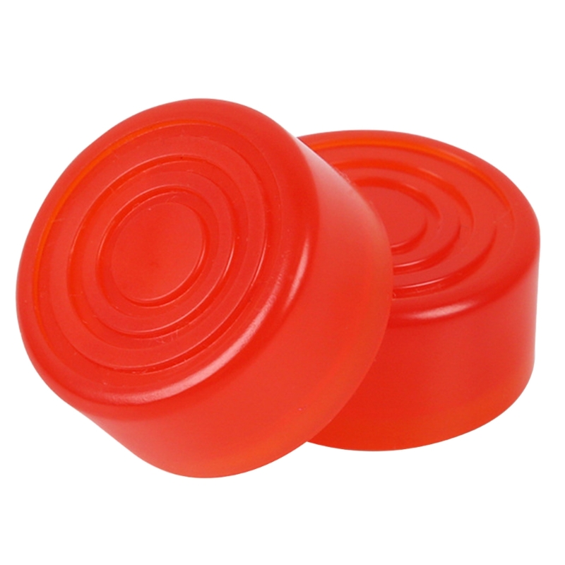 Botones de Pedal para interruptor de pie, tapa de protección para uñas de pie, efecto de guitarra: Rojo