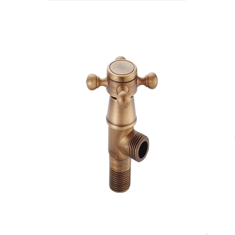 Supply all copper antique water heater triangle valve European thick angle valve copper spool retro mixing valve water stop valv