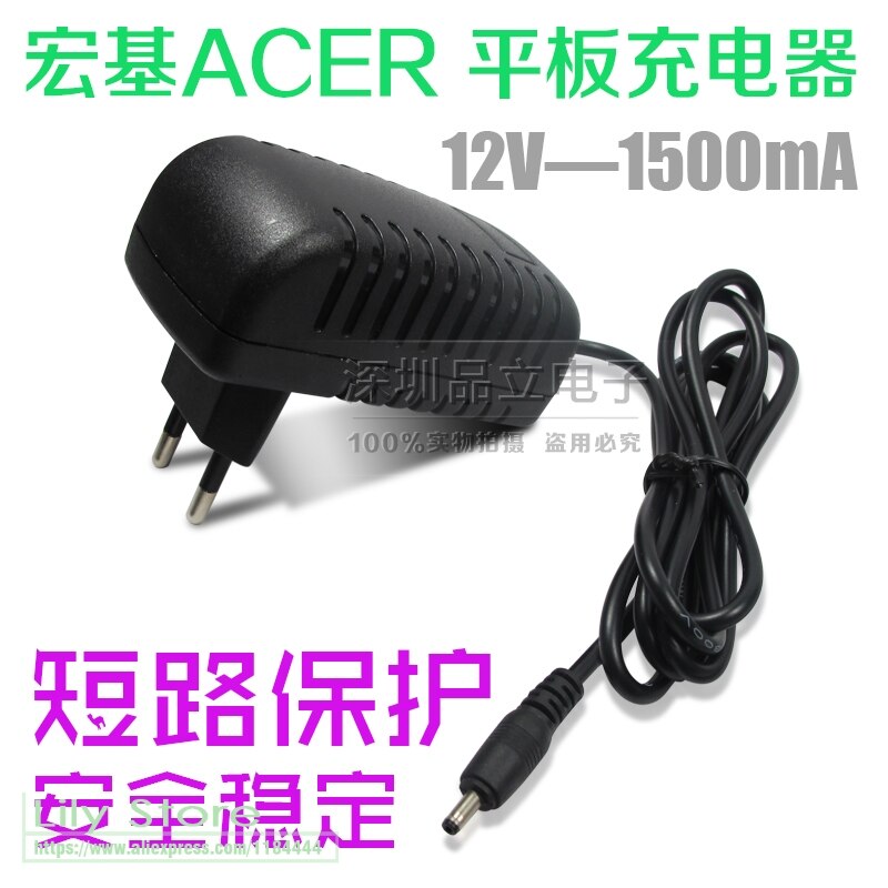 12V 1.5A 2A Tablet Charger for Acer Iconia Tab W3 810 Switch 10 A100 A200 A210 A211 A500 for lenovo Miix 10 Miix2 10 EU plug