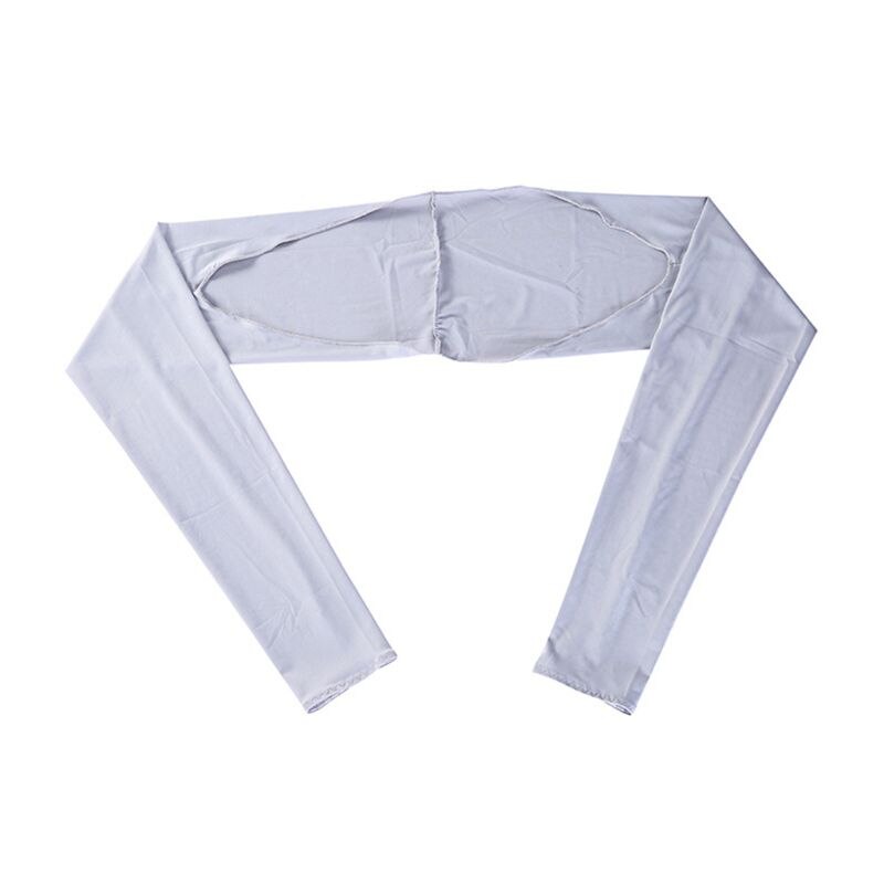 Kvinder sommer anti-uv køle sjal arm ærmer golf ridning udendørs is silke solbeskyttelseshandsker wrap med tommelfingerhul: E