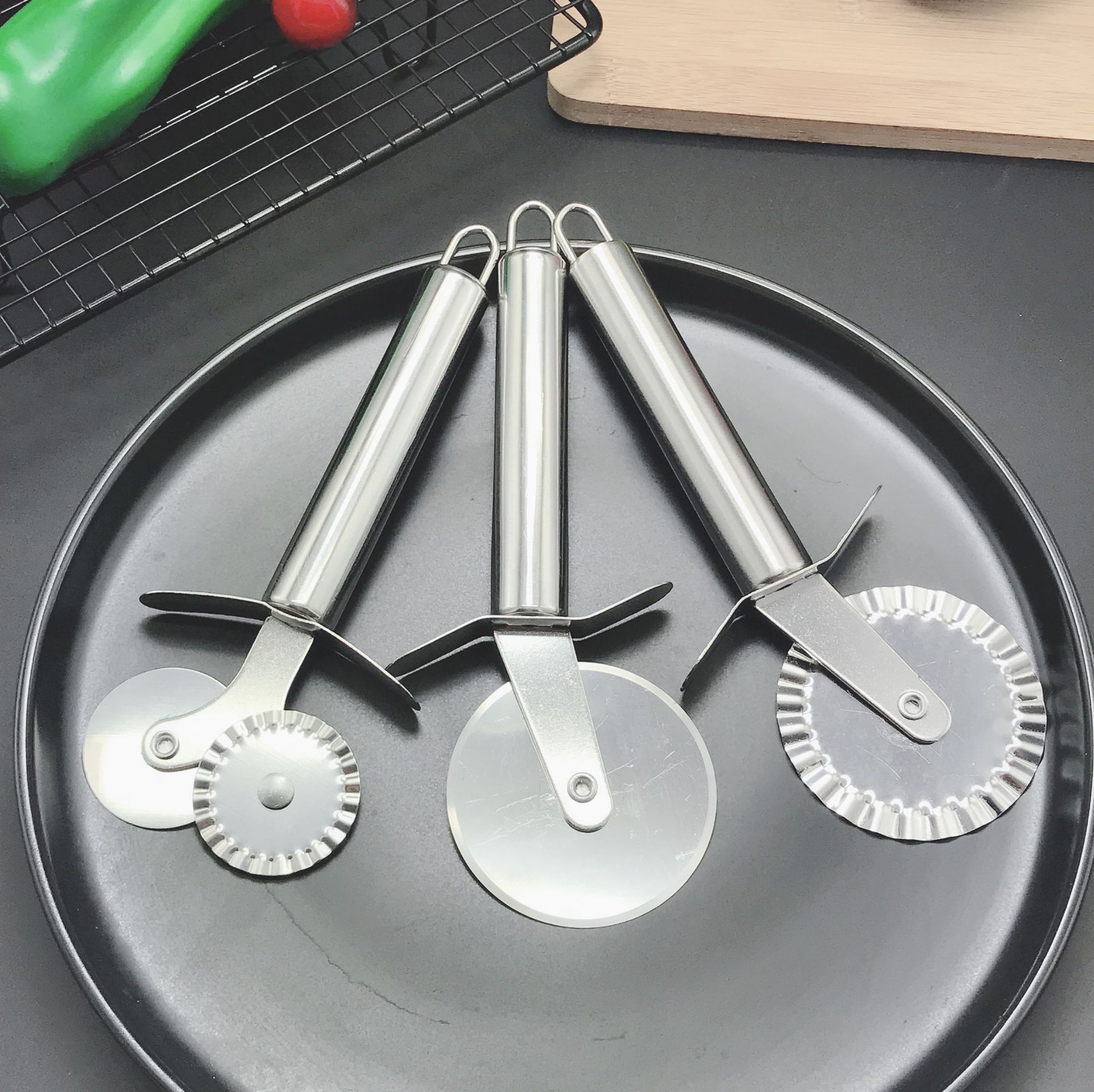 Pizza Knife Shovel Paddle Shovels Kitchenware Pizza peel Stone Cake kitchen Tools ccessories For Waffle Cookies Pizza Cutter