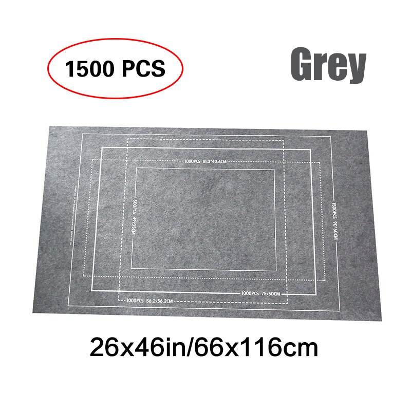 Portable Travel Puzzle Storage Mat Roll Up Mat Jigsaw Roll Felt Mat Play Mat for up 1500/2000/3000 Pieces: Grey for 1500pcs