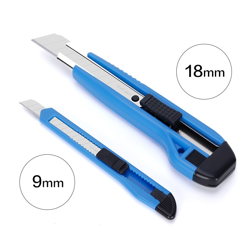 Utility Knife Large Auto-Lock Paper Cutter Blade Pencil Knife Box Cutter Tools Office Cutting Supplies