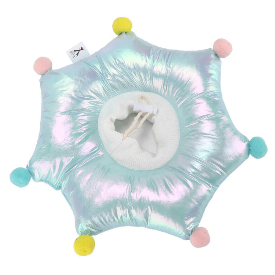 Soft Cat Recovery Collar Waterproof Shrinkable Adjustable Small Hair Ball Filled with Cotton Collar Cat Supplies