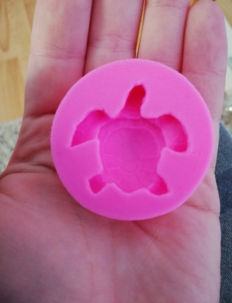 Kleine Schildpad Vorm Silicone Mold Zeep Vorm Dier DIY Fondant Taart Decoreren Gereedschappen Zeep Maken Levert Bakken