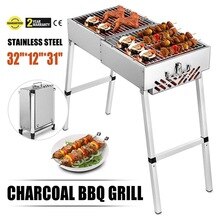 32" x 12" Outdoor Barbecue Portable Charcoal Grill