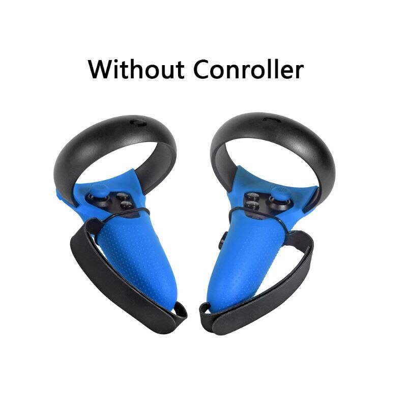 Custodia in silicone Maniglia presa cinghia presa Copertura per Oculus ricerca/Oculus spaccatura S controllore: Blu