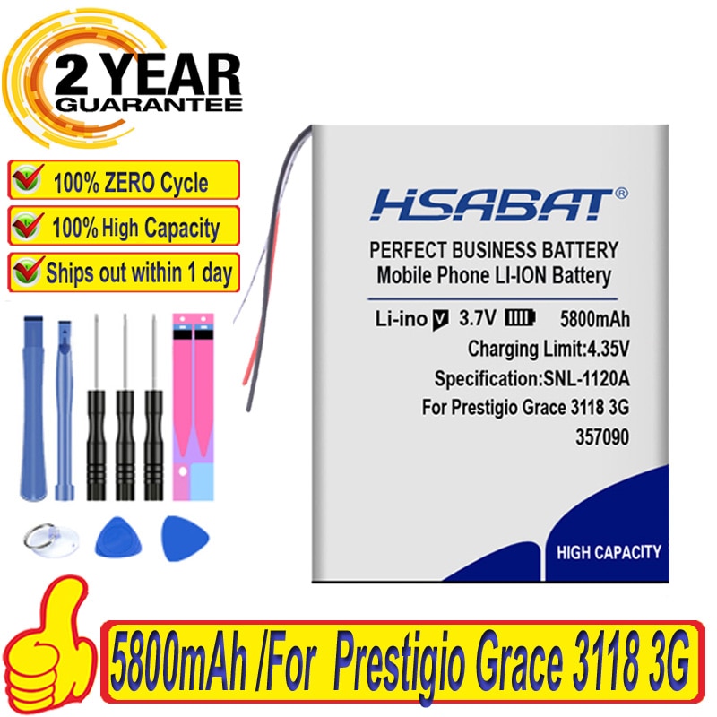 Top Brand 100% 5800mAh 318292 Battery for Prestigio Grace 3118 3G PMT3118 Tablet 7" Batteries + free tools